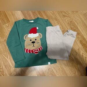 Kids Play Christmas Bear aToddler Set (Size 4T)